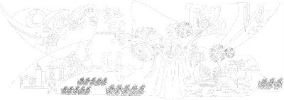 民族團結(jié)浮雕雕塑原創(chuàng)手繪設(shè)計稿