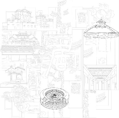 民族團結(jié)浮雕雕塑原創(chuàng)手繪設計稿