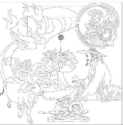 人文歷史浮雕雕塑原創(chuàng)手繪設計稿